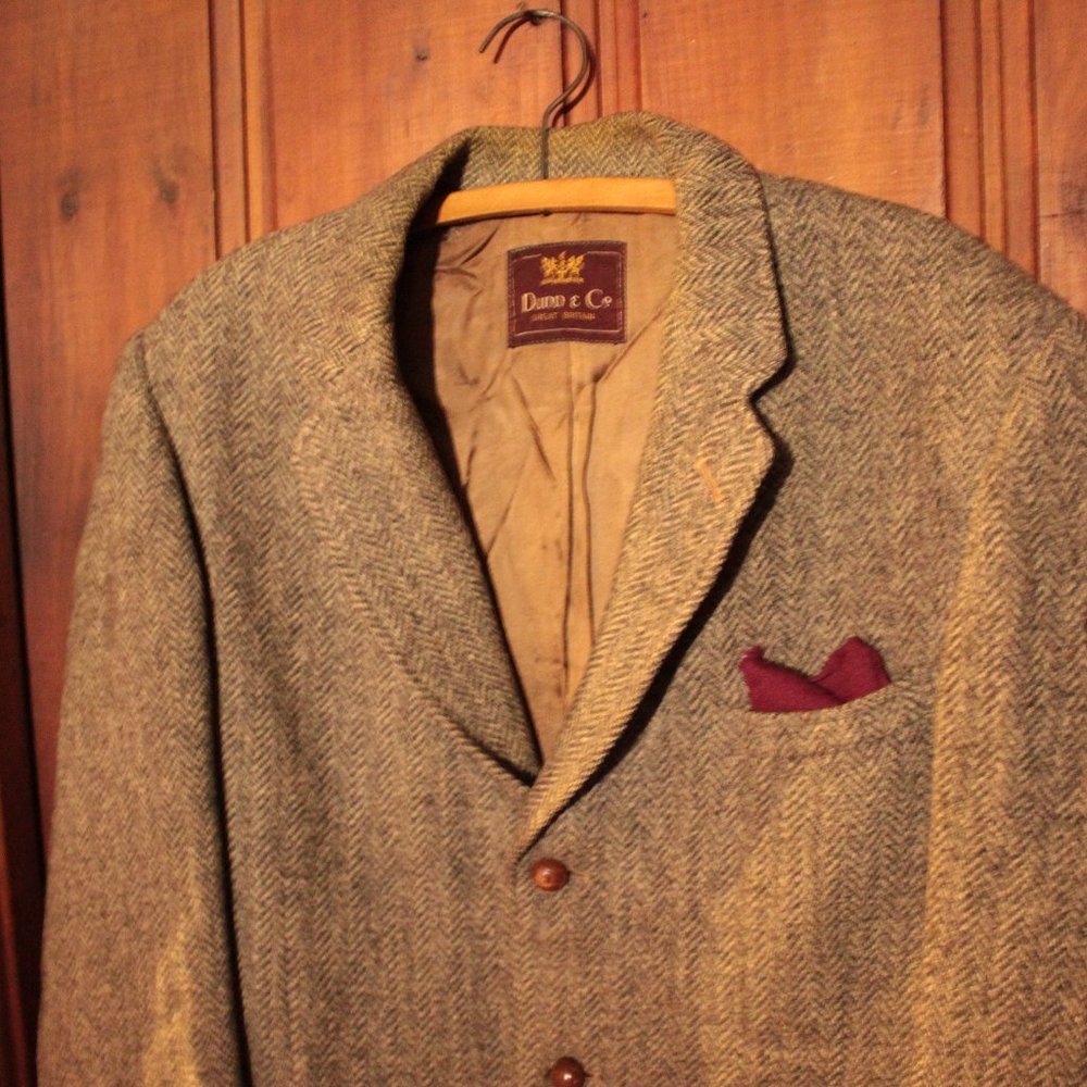 Vintage G.A. Dunn & Co. Harris Tweed 100% Scottish wool blazer